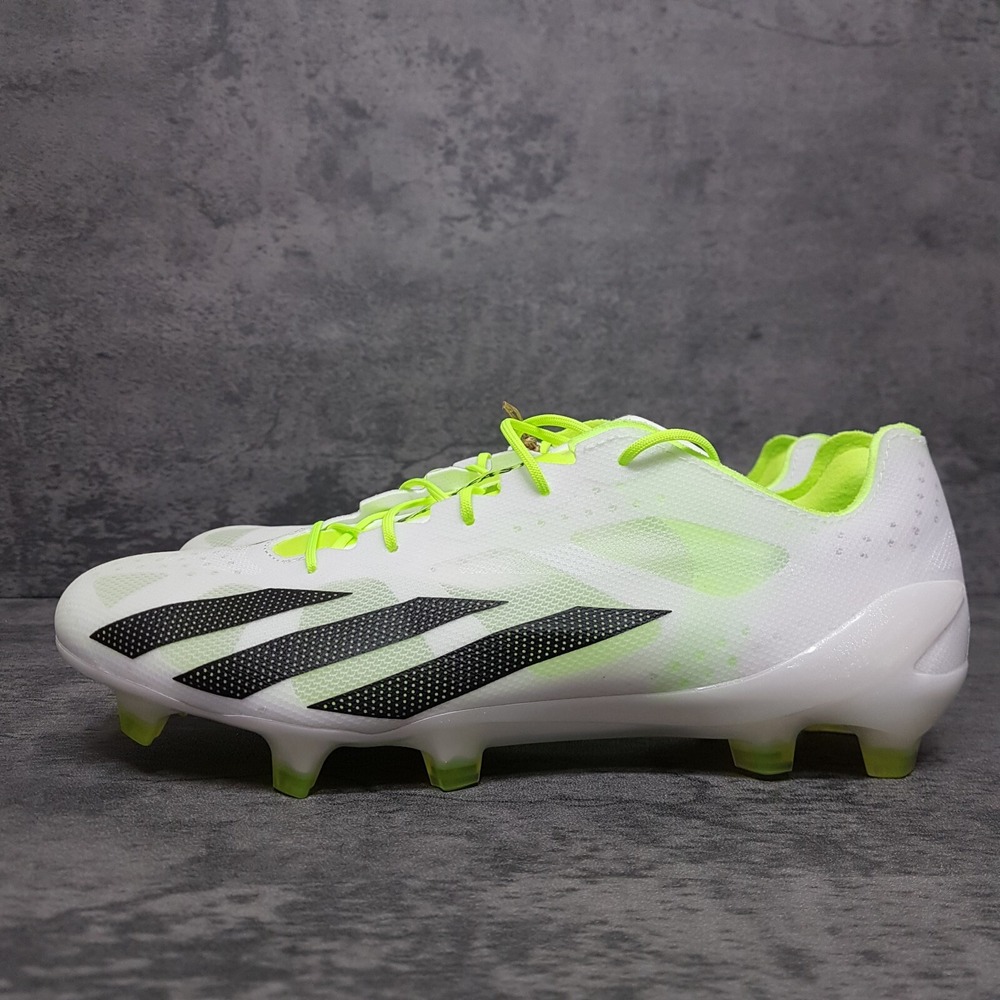 ADIDAS X CRAZYFAST+‎ FG Cloud Soccer Cleats Mens 12.5 White Black Lemon Nby